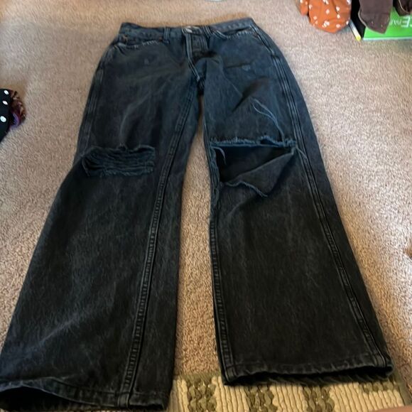 Re/done black jeans 25
